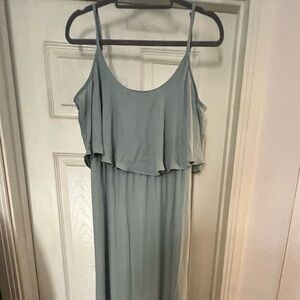 Show Me Your Mumu Caitlin Maxi Dress Silver Sage XL